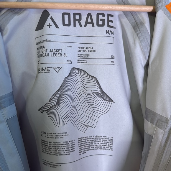 ORAGE Alpina Ski Shell Jacket. Raincoat. Arc’Teryx vibe! - Picture 5 of 14